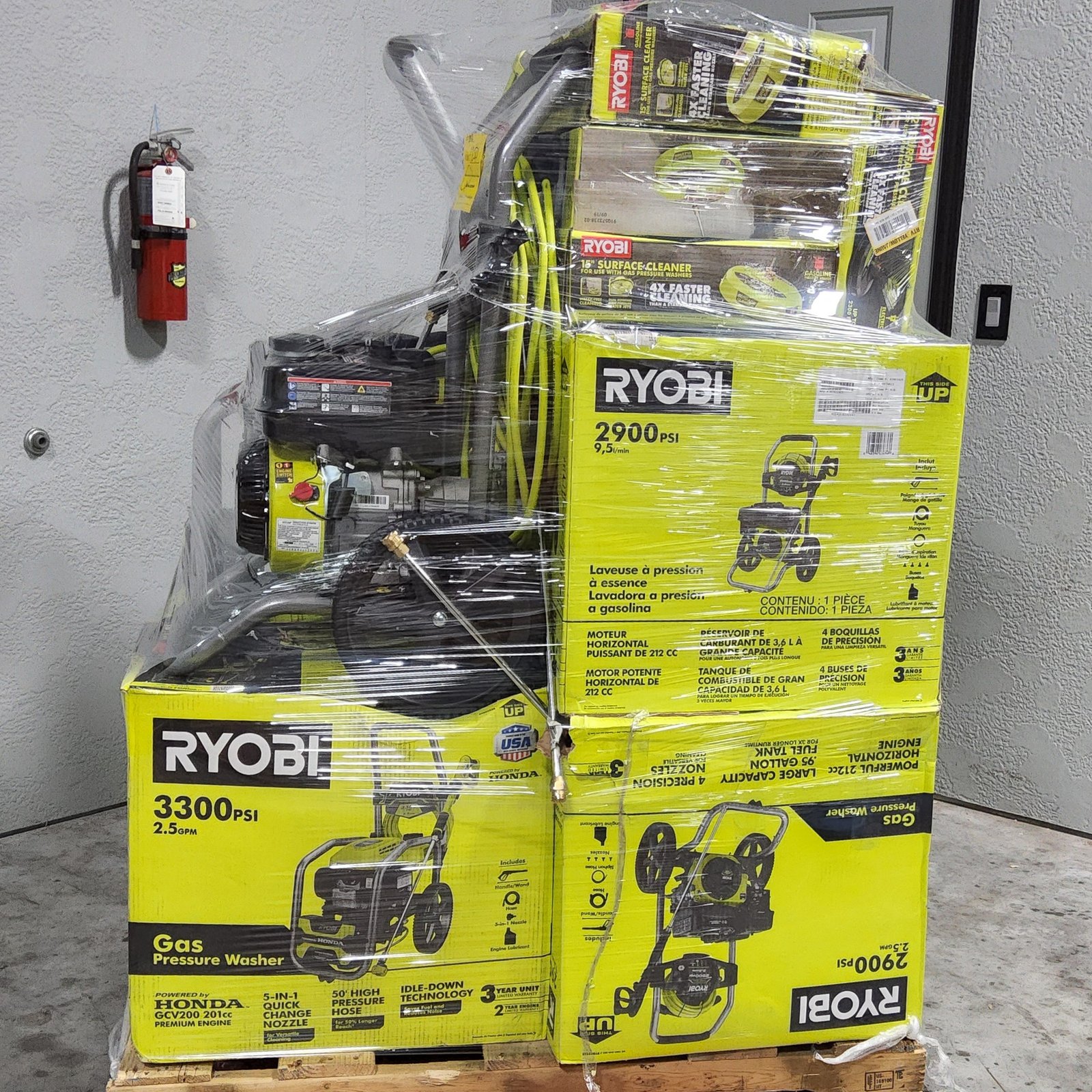 RYOBI PRESSURE WASHERS PALLET – LOT ID: 170125 100% Tested and Working (WITH BATTERIES AND CHARGERS) - Image 2