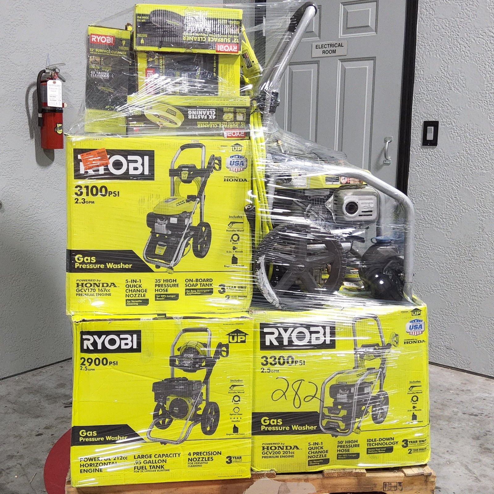 RYOBI PRESSURE WASHERS PALLET – LOT ID: 170125 100% Tested and Working (WITH BATTERIES AND CHARGERS) - Image 4
