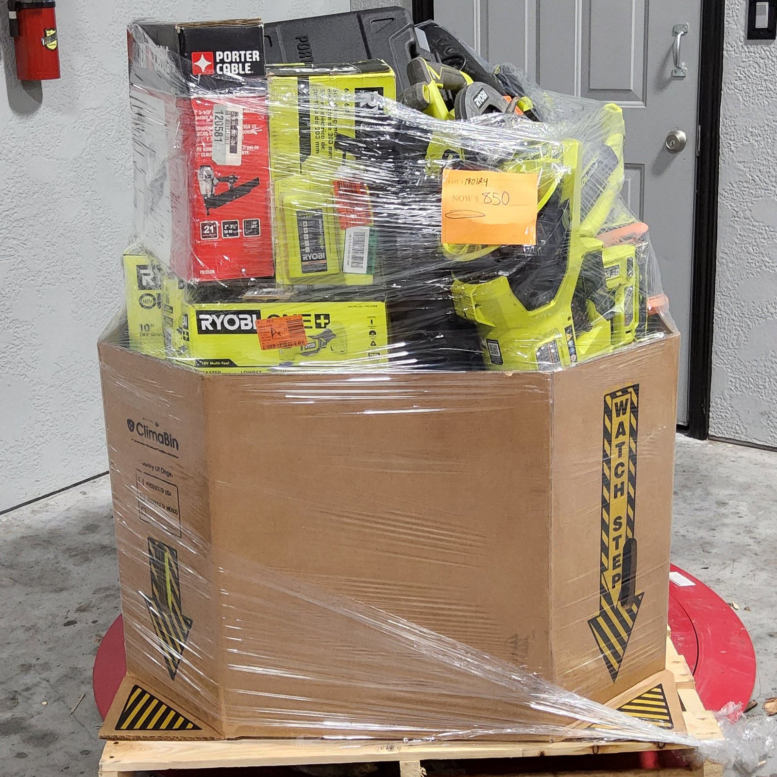 MIXED TOOL PALLET – LOT ID: 180125 100% Tested and Working (WITH BATTERIES AND CHARGERS)