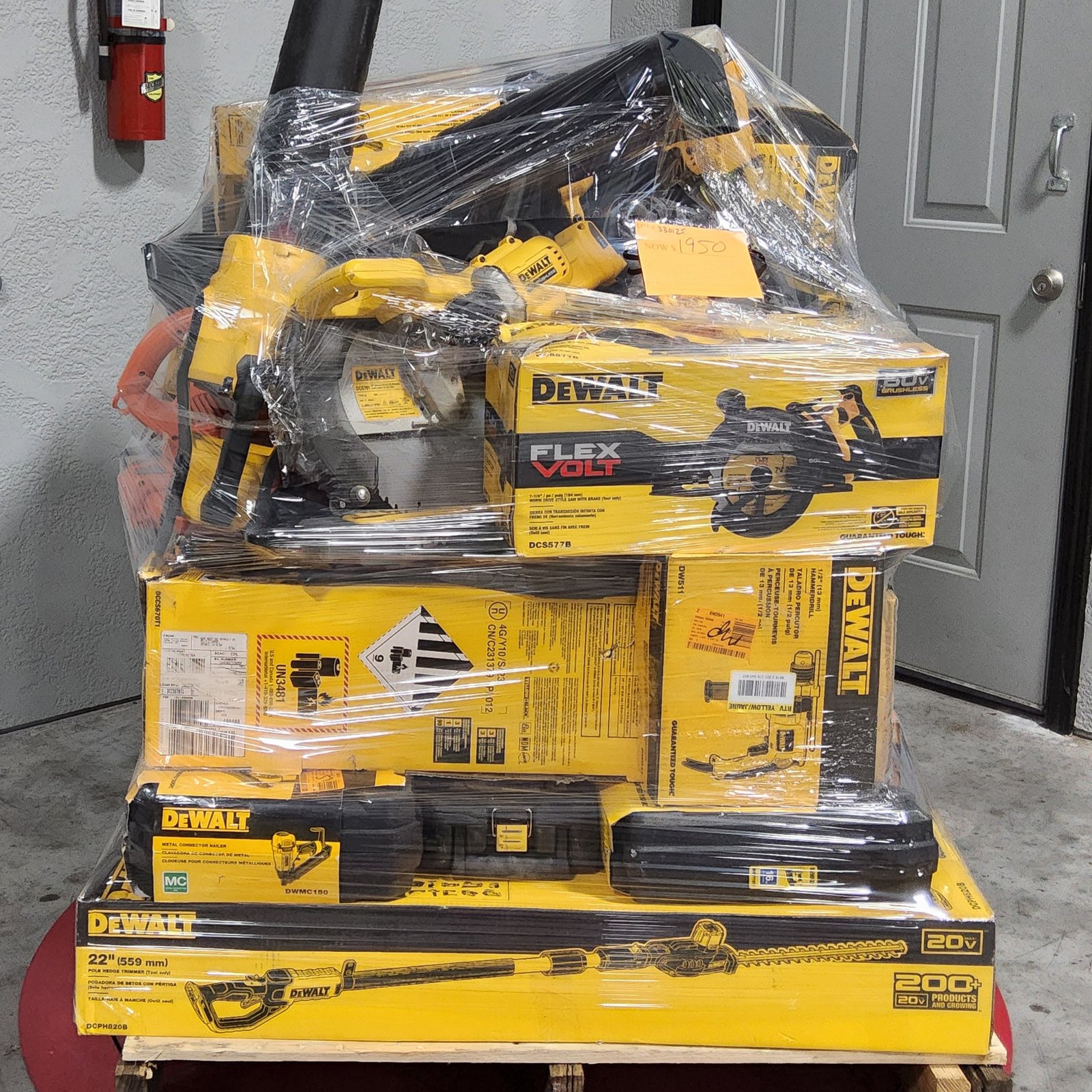 DEWALT MIX PALLET – LOT ID: 330125 100% Tested and Working (WITH BATTERIES AND CHARGERS)